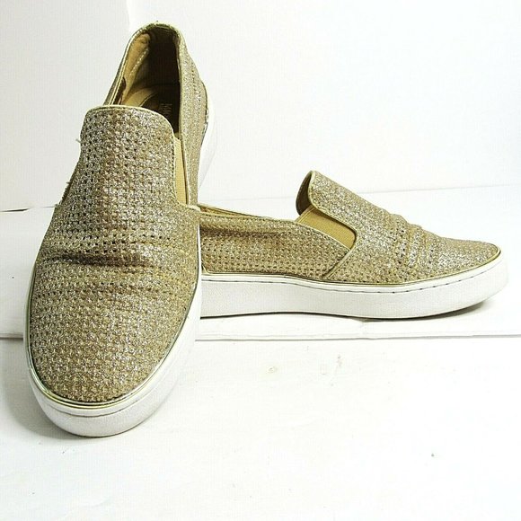 MICHAEL by MICHAEL KORS Gold Mesh Deck/Shoes 6.5 - Picture 4 of 9